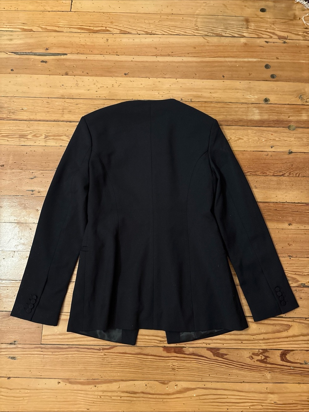 ABERCROMBIE & FITCH Women's Collarless Black Blazer - size Medium M NWOT - Picture 3 of 4